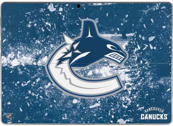 Skinit Decal Tablet Skin Compatible with Surface Pro 9 - Officially Licensed NHL Vancouver Canucks Frozen Design