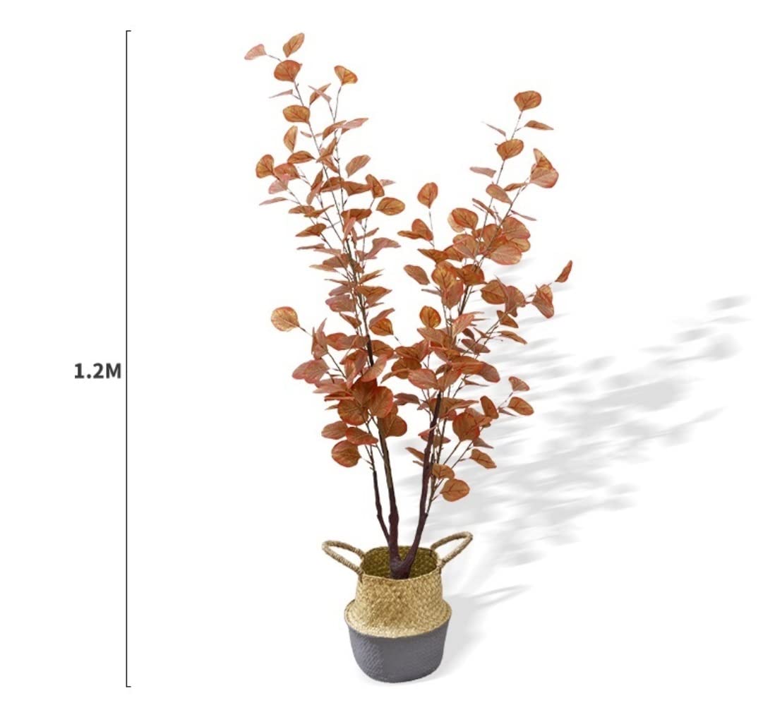Plantas Artificiales de eucalipto Grandes en Maceta, Plantas Artificiales para decoración de Interiores y Exteriores, para el hogar, la Oficina y el jardín.