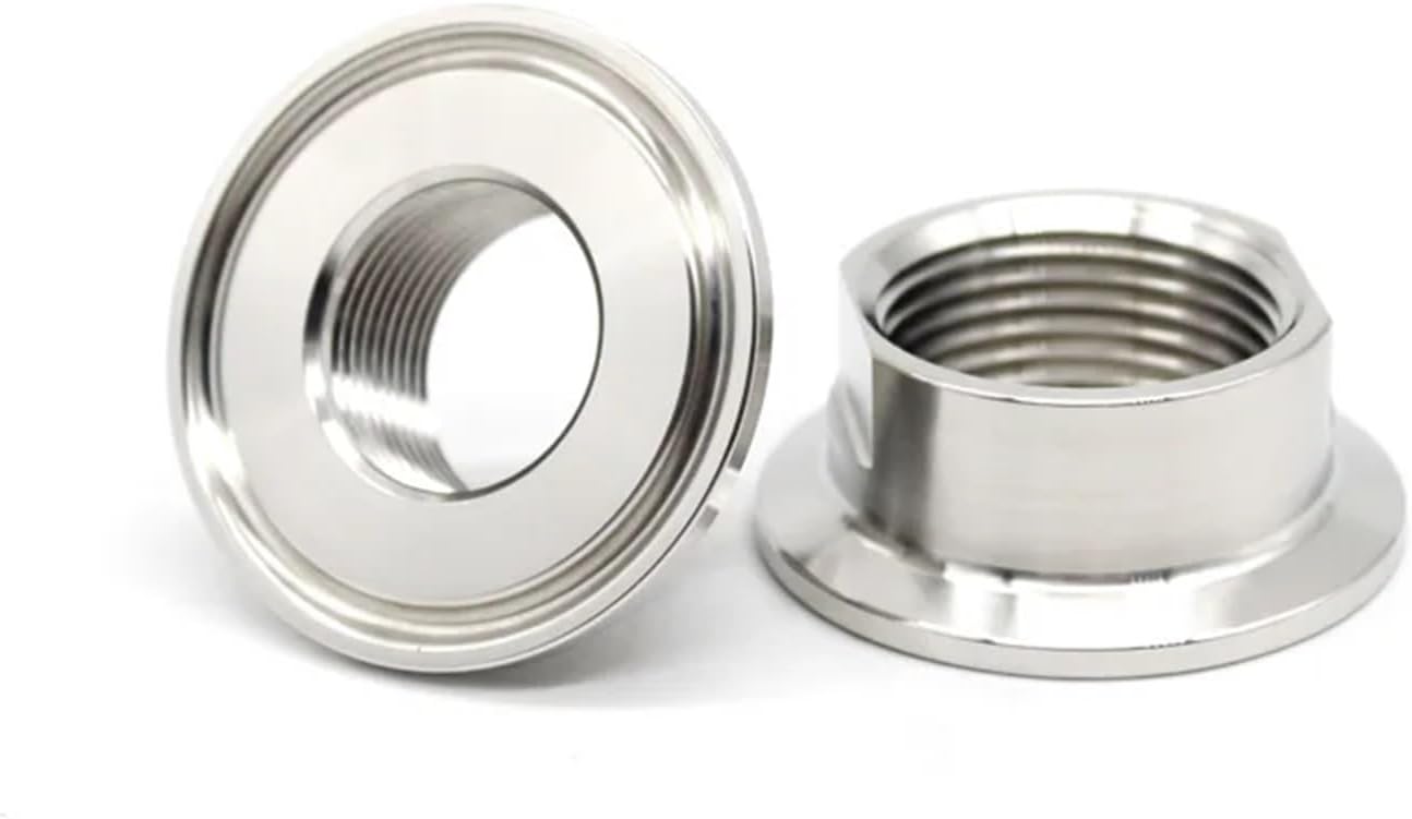 1/2 1/4 3/4 Npt Female Thread Adaptor Joint SS304/316L Stainless Steel Tri Clamp Pipe Fittings 25.4 50.5 64mm Homebrew(SS304,TC50.5MM_1")