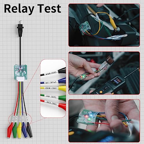 Image of Multifunctional Power Circuit Probe Tester DC Voltage 12V to 40V, 20FT Extension Wire, Grounding Testing, Component Activation, Short Circuit Positioning, Continuity Testing