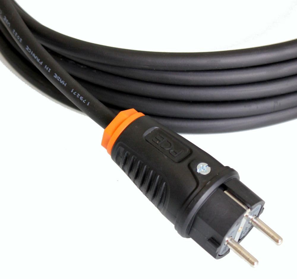 Anschlusskabel Balkonkraftwerk Verlängerungskabel Elektroinstallation Schuko-Vollgummi Stecker auf Betteri Steckdosen Solarkabel H07RN-F 3G1,5mm² 3-30m, Größe:15m