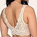 Smart & Sexy Women's Signature Lace Deep V Neck Wireless Bralette, Bralettes For Women With Support, Bralettes and Bralette Pack In the Buff M