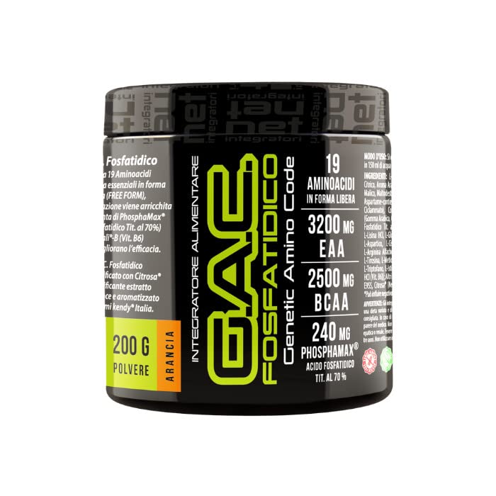 Net Integratori G.A.C FOSFATIDICO aminoacidi post-workout gusto ARANCIA 200g