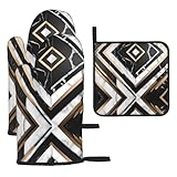 Ensemble complet : chaque achat comprend deux gants résistants à la chaleur et un manique, vous offrant les accessoires indispensables pour une cuisine sûre et agréable.