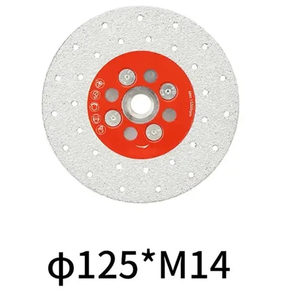 Diamentowe brzeszczoty do pił, Tarcza szlifierska spawalnicza M14 115/125 mm do cięcia płytek porcelanowych, granitu i marmuru(125mm)