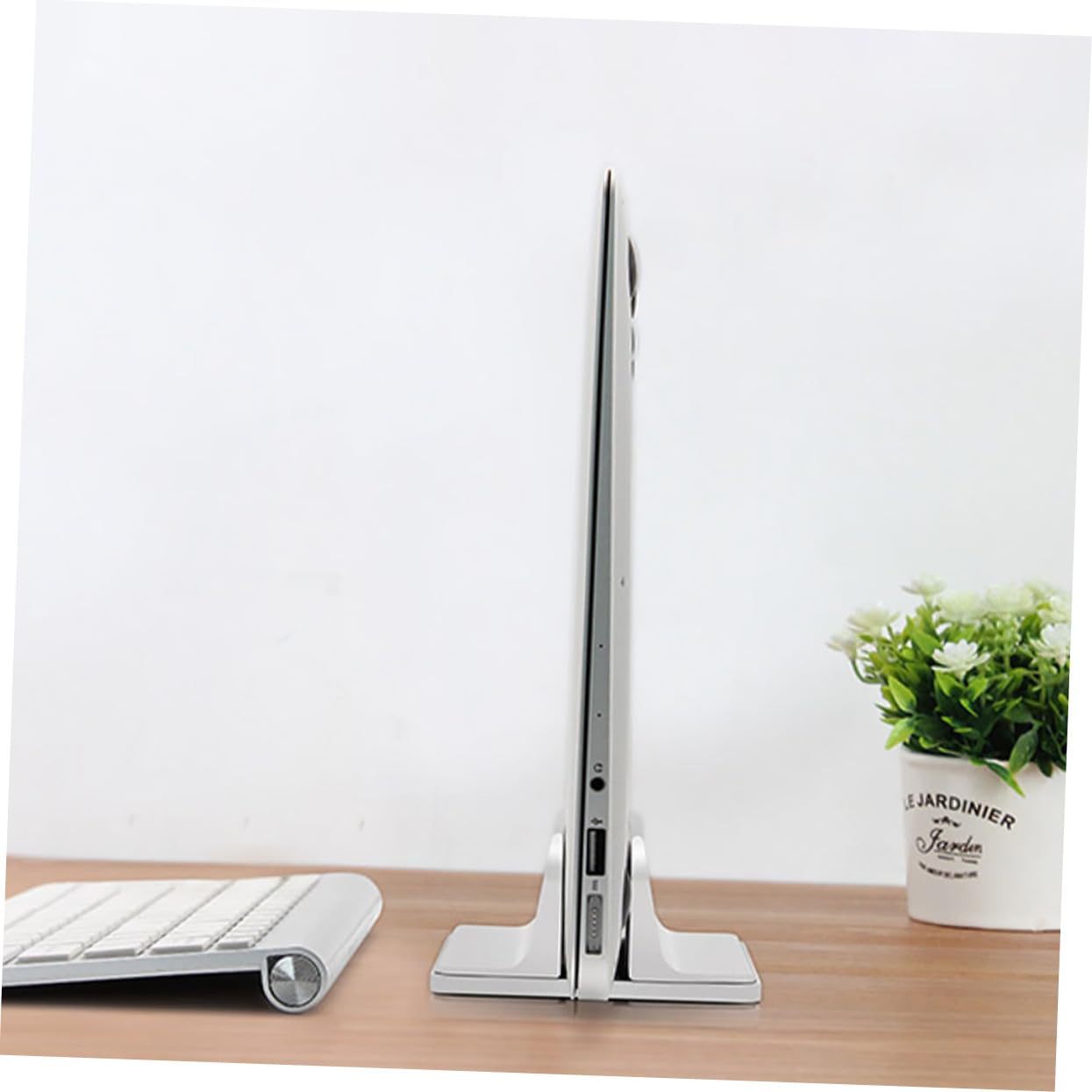 DOITOOL Supporto Verticale Per Laptop in Lega Di Alluminio Base Per Laptop Supporto Per Scrivania Per Tablet Resistente e Per Uso Domestico e