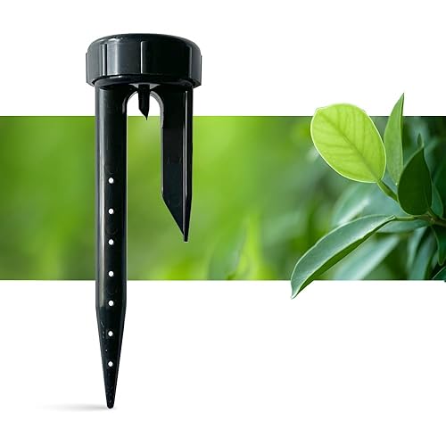 Spike - Paquete de 4 goteros subterráneos profundos, riego de raíces de árboles y plantas, riego por goteo y estaca de fertilizante (12 pulgada
