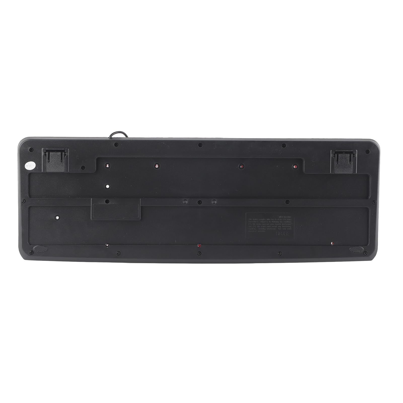 Ausla Leise Tastatur, Mechanische Membran, USB-Kabel, 104 Tasten, Verstellbare Halterung, Ergonomische Tastatur für Laptop, Heimbüro, Gaming (Schwarz Rosa)