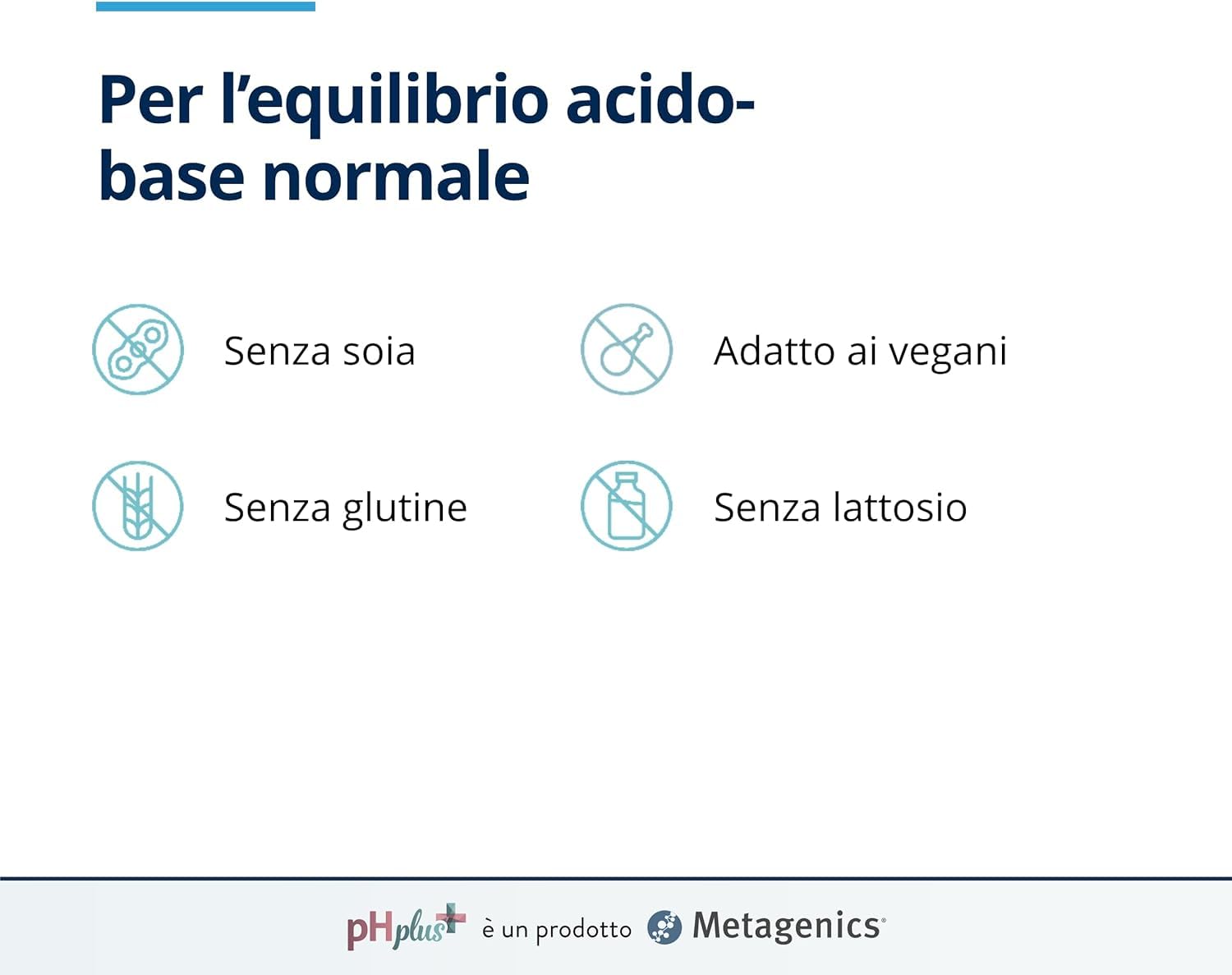 Metagenics pH Plus - Supporta l’Equilibrio Acido-Base Normale - 120 Capsule