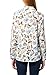 Karl Lagerfeld Paris Women's Long Sleeve Oversized Everyday Whimsy Button Down, Soft White Multi