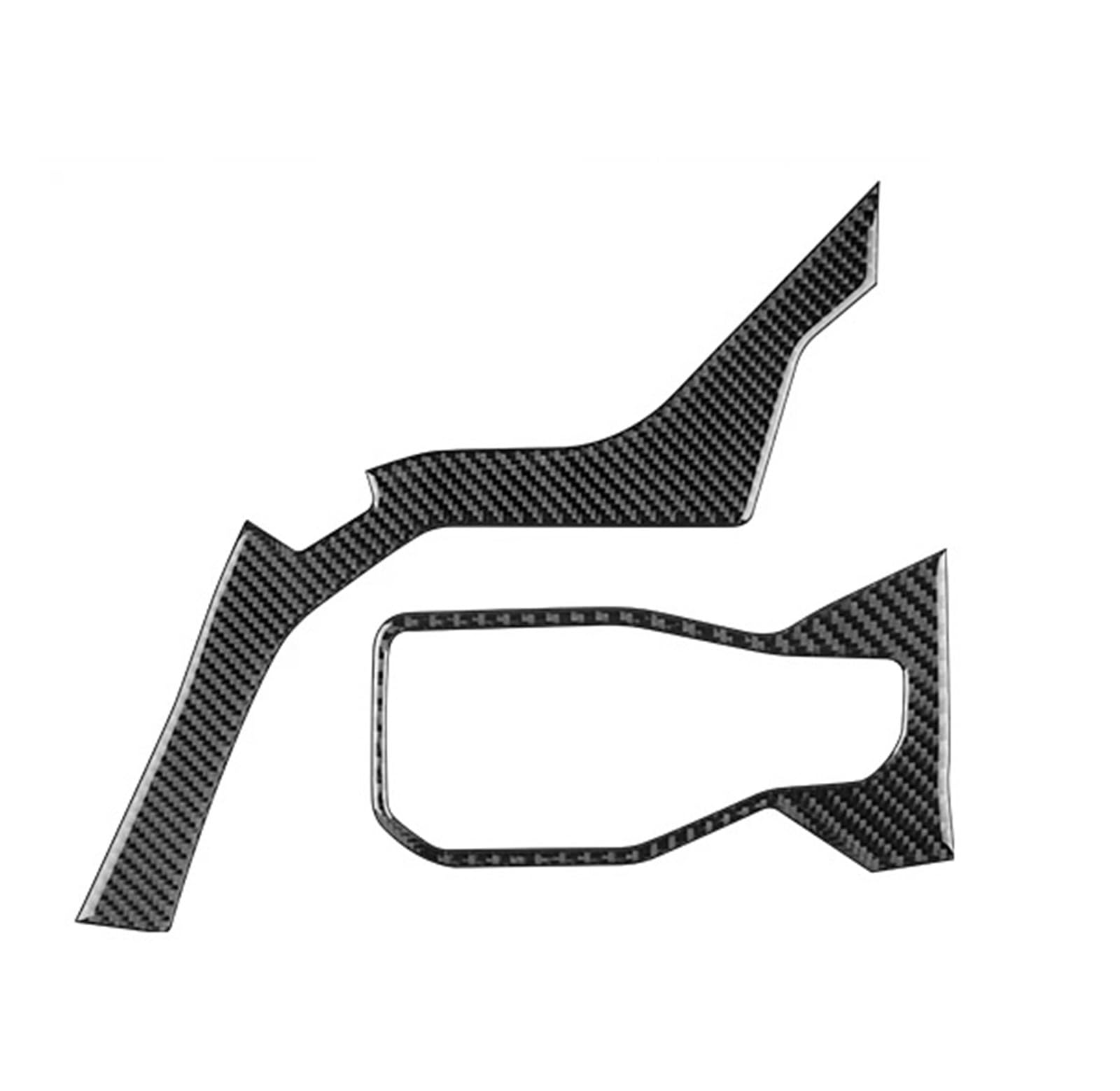 Car Trim Strip for Mustang GT for Dark for Horse for EcoBoost 2024 2026 LHD RHD Car Center Console AC Outlet Trim Interior(B for LHD Black)