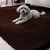 🌸FACILE À NETTOYER: LeTapis Salon Shaggy peut être simplement nettoyé par n'importe quel type d'aspirateur. Pour un nettoyage en profondeur, laver à froid avec un détergent doux et mettre le tapis dans la ventilation pour qu'il sèche.