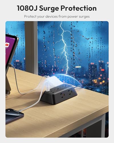 10' Ntonpower Power Strip w/ 6 Outlets & 3 USB Ports - image 7