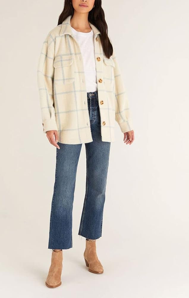 Amazon.com: Plaid Tucker Jacket Sand / Large : Clothing, Shoes