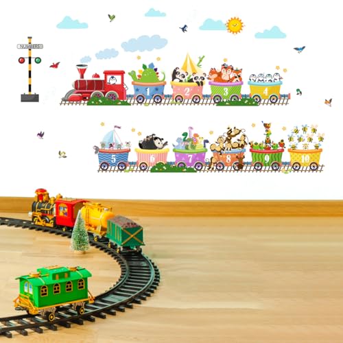 Vinilos Decorativos Animales Alfabetos Tren Educativo 11x35 pulg miniatura 3