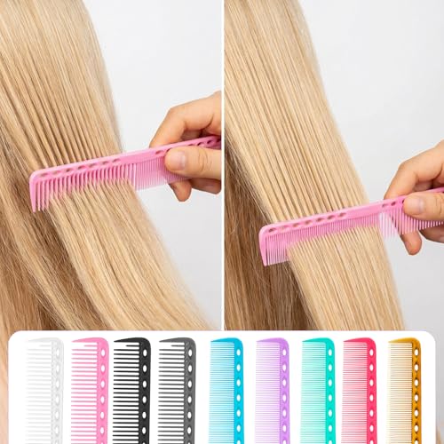 Set de 9 peines de corte de cabello de carbono miniatura 4