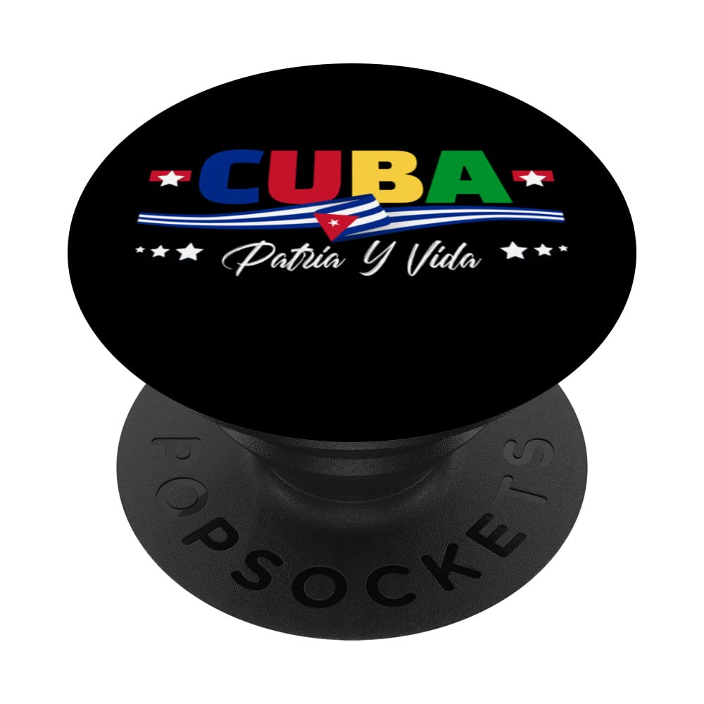 Cuba Patria Y Vida Freedom Cuban Movement Cause PopSockets Swappable PopGrip