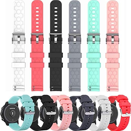 Compatible with Umidigi Uwatch Bands Replacement Colourful Strap Bracelet, 6Pack 22MM Bands for Umidigi Uwatch/Urun S/Uwatch 5/Uwatch 2/Uwatch 2S Smartwatch Accessories, Soft and Durable