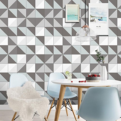 STRIR Adhesivo para azulejos 500cm x 20 cm - Adhesivo decorativo para azulejos para baño y cocina - Stickers azulejos - Collage de azulejos - Estilo europeo tradicional (T)