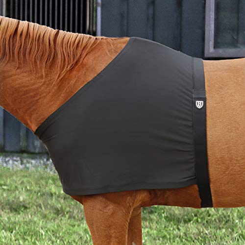 Harrison Howard Stretch Weste Anti Rub Lätzchen Widerrist Schulterschutz Horse Chest Saver Protector-schwarz Cover