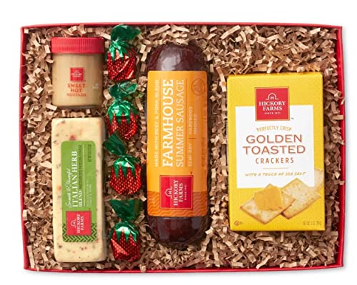 Hickory Farms Deluxe Savory Collection, 1.07lbs, Sausage & Crackers