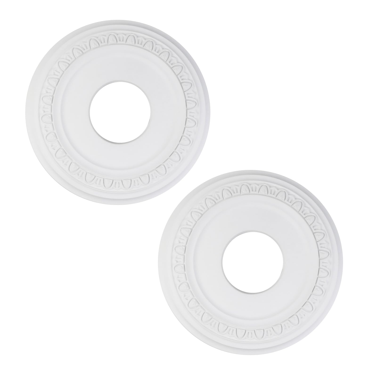 MY MIRONEY White PU Ceiling Medallion, 13 1/5" OD x 3 3/7" ID — Amazon image 13