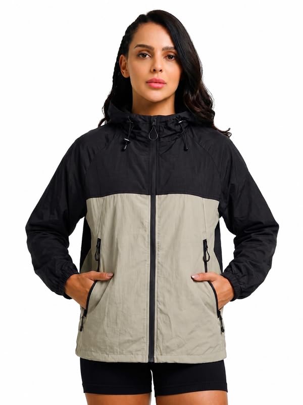 chkokko Windcheater For Women With Hood | With Advanced Upf 50+ UV Windproof Windbreaker Sunscreen | Lightweight Water-repellent Sports Outdoor Travel & Everyday Wear Windshield-picture-10