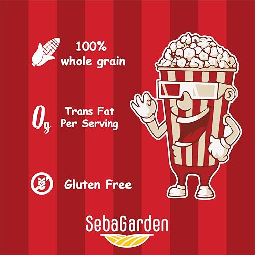 Seba Garden Popping-Maiskörner gentechnikfrei, Druckverschlussbeutel, starkes, wiederverschließbares Popcorn aus Argentinien (1 Kg)