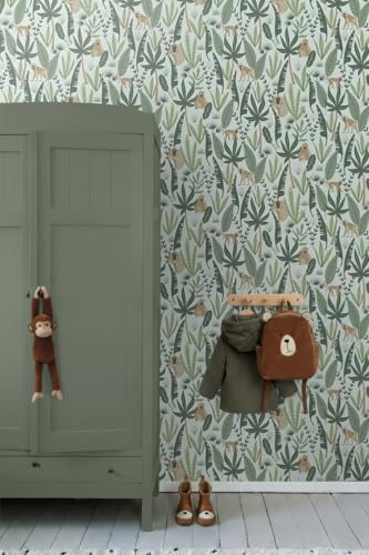 Wallpaper Monkeys Mint Green and Dark Green - 139073 - from ESTAhome