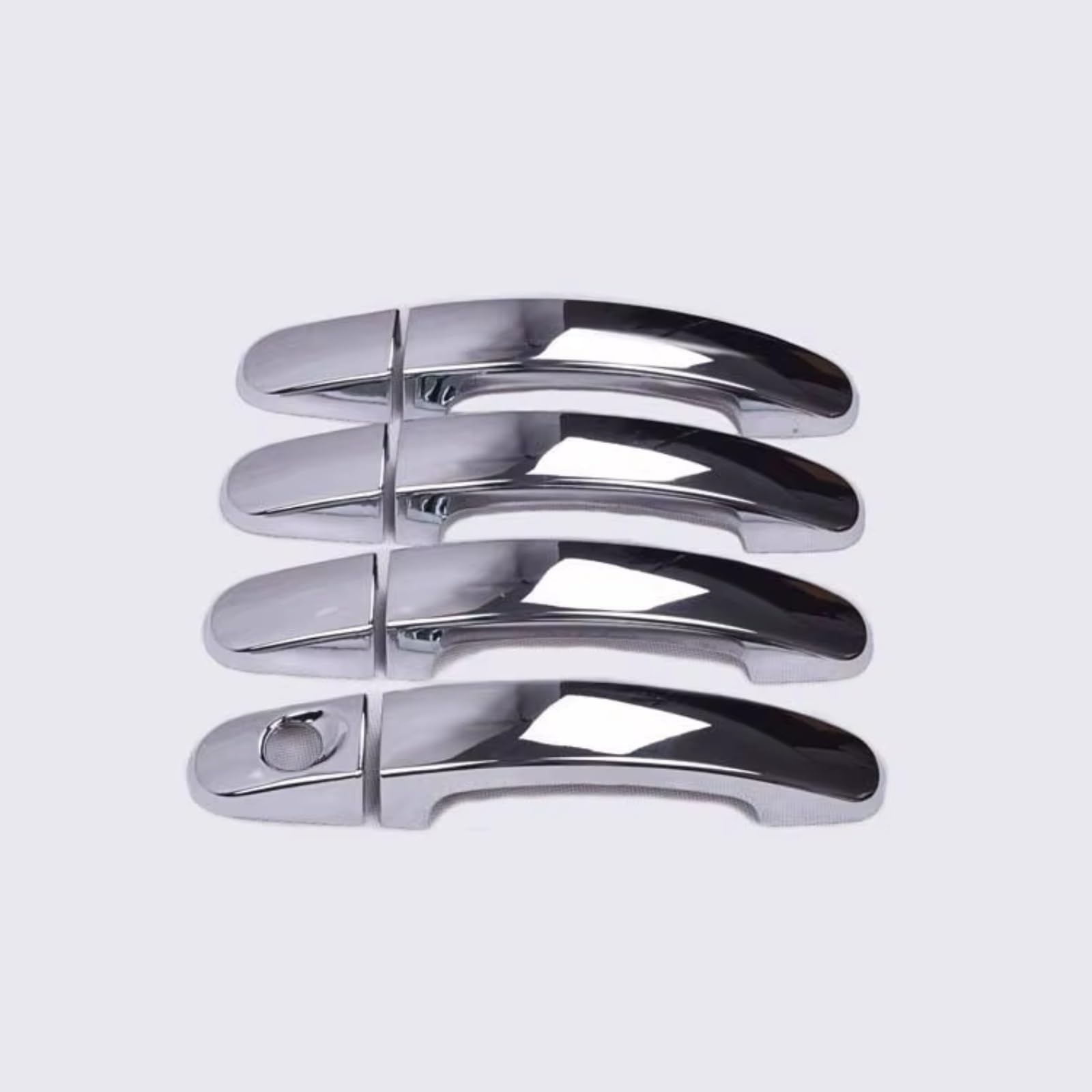 Qdzvalumv Silver Car Door Handles Cover Shell Compatible With For C-Max Mk1 2004-2010 Car Exterior Door Handle Cover Decoration Styling Trim Set(Silver)