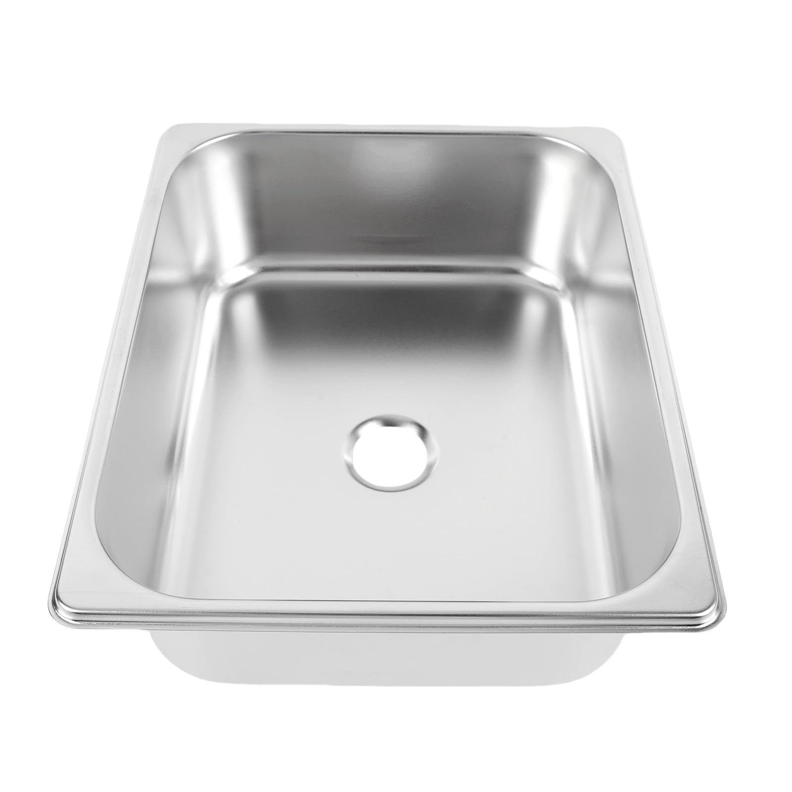 Barspüle aus Edelstahl, 32 x 26 x 9,9 cm, quadratisches Wohnmobil-Küchenbecken und Handwaschstation für Boot, Camping, Wohnmobil, LKW, 304-Edelstahlkonstruktion mit