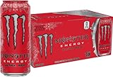 Monster Energy Ultra Red, Sugar Free Energy Drink, 16 Ounce (Pack of 15)