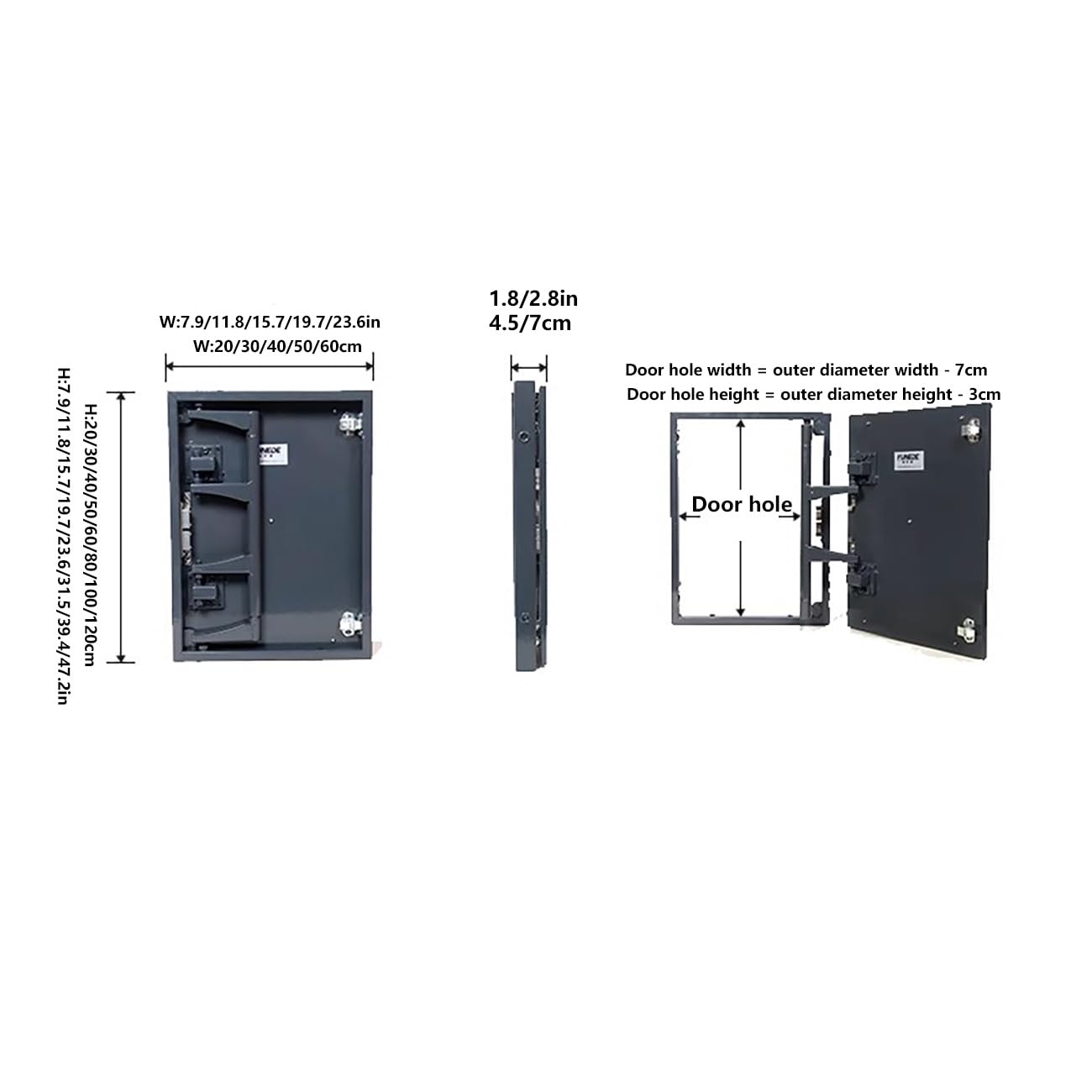 Tapa para Revisión Baldosas,Trampilla de Inspección de Fontanería,fácil Mantenimiento, diseño Invisible,Ahorra Espacio de Forma eficaz,Electricidad, Calefacción y Alarmas.(60 * 80 * 5cm)