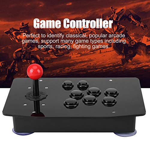 Arcade Fight Stick, USB2.0 Arcade Game Fighting Joystick Controller, Zero Delay Classical Game Controller Joystick Handle Buttons for Arcade PC WIN7/8/10 - Thumbnail 3