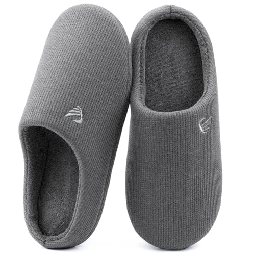ULTRAIDEAS Men's Comfy Memory Foam Slippers Indoor, House Slippers for Men Non-Slip