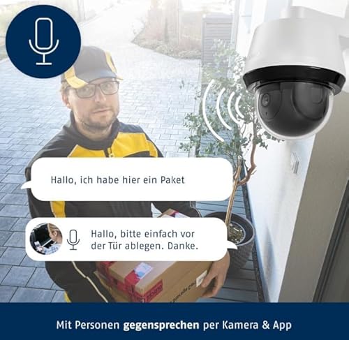 ABUS SmartLook Schwenken & Neigen, 2er Set - 4K &Uuml;berwachungskamera f&uuml;r au&szlig;en mit WLAN, Bewegungserkennung, Nachtsicht, Objekterkennung, 2-Wege-Audio, App und microSD - Wei&szlig;
