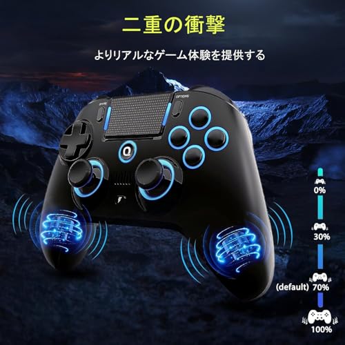 undefined QRD Spark N5 PS5用コントローラ、PS4 Pro Slim PS3 Steam Deck PC スマホに対応、3.5 mmオーディオポート+スピーカー+マイク、マクロ、連射、振動、モーションセンサー、マップ可能機能、ホールエフェクトジョイスティック の商品画像 5