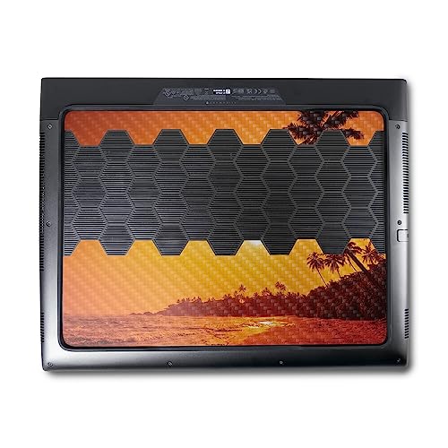 Image of MightySkins Carbon Fiber Skin Compatible With Alienware M18 R1 (2023) Full Wrap Kit - Sunset Dreams | Protective, Durable Textured Carbon Fiber Finish | Easy To Apply & Change Styles | Made in the USA