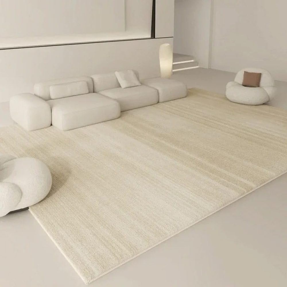 Tapis de sol simple table basse beige moderne doux SY2378