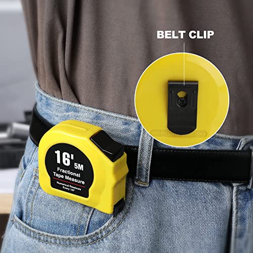 Prexiso 16In Anti-Shock Spirit Level, Aluminum Alloy Construction, V-Groove, With Bonus 16-Feet Tape Measure, Ideal For Decoration, Home Furnishings, Construction #TOP7