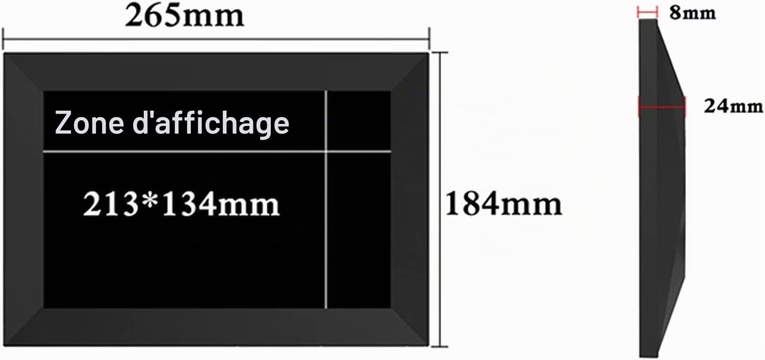 Skylight Frame - Cadre photo numérique Wi-Fi de 25,4 cm - Pour envoyer des photos depuis n'importe où - Écran tactile