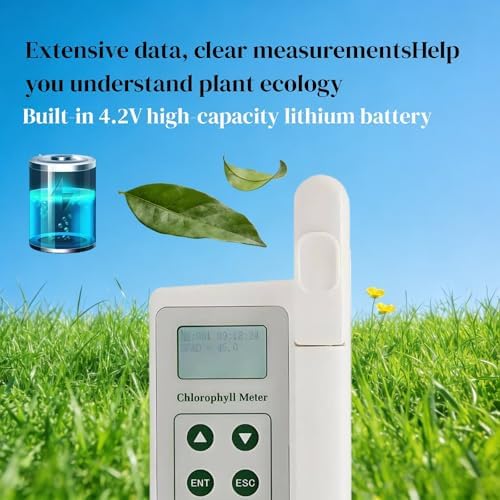 Accurate Portable Chlorophyll & Nitrogen Analyzer, 0.0 to 99.99 SPAD Range, Ideal for Farmers, Gardeners, Scientists – Essential Plant Nutrition Measurement Tool
