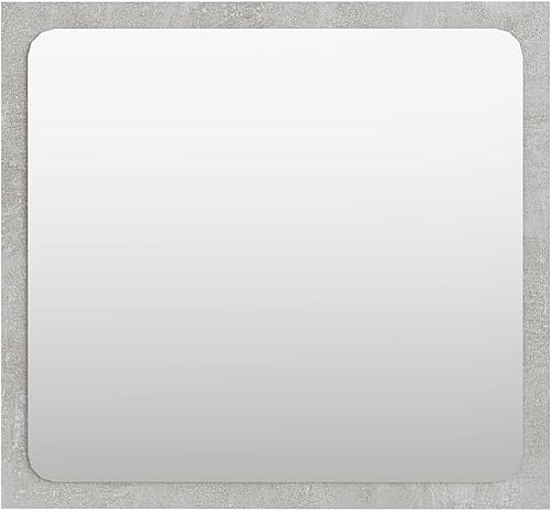 Miniatura 2 de YITHOPI Espejo rectangular de pared contemporáneo, espejo rectangular montado en la pared, sala de estar y más, espejo de baño gris hormigón de 15.7