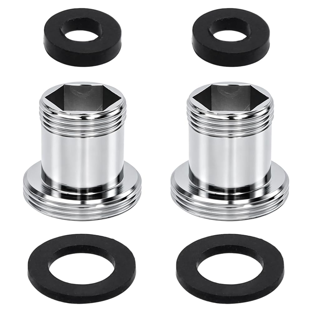 YDHfdc 2pcs Faucet Adapter M16 to M22 Male Thread Tap Aerator Connector Sink Faucet Water Purifier Tap Adapter Aerator for Kitchen Bathroom Sink