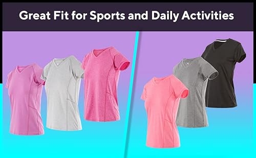 X Game Time Women Short Sleeve Activewear T-Shirt Dry Fit Moisture Wicking Perfomance Top #TOP3
