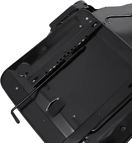 Miniatura 9 de Asiento de tractor, reemplazo universal de asiento de tractor de césped con orificio de drenaje central, asiento de dirección, color negro, 14.6 x