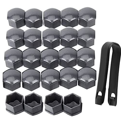 【Il pacchetto include】: -24 tappi per dadi ruota e 1 strumento di rimozione, in realtà 20 tappi si abbinano perfettamente ai dadi dei pneumatici della tua auto. forniamo ulteriori tappi di ricambio di ricambio gratuiti da 4 pezzi