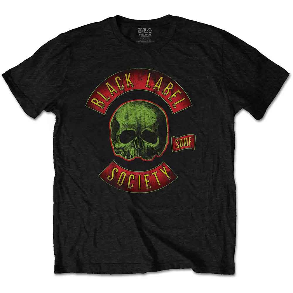 Black Label Society T Shirt Skull Band Logo Official Mens Black XL