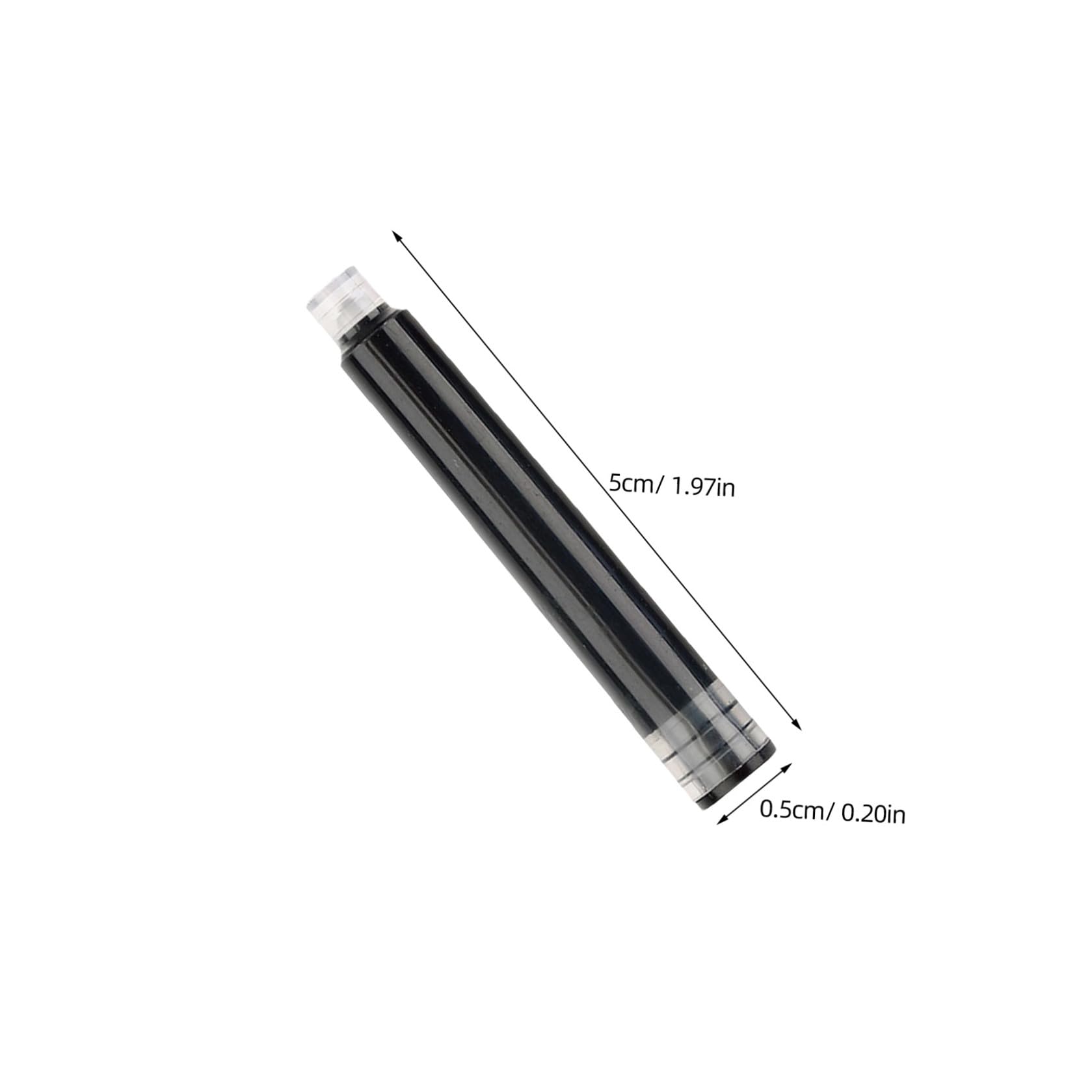 INOOMP 450 Unidades Cartuchos de Tinta Recargables para Pluma Estilográfica Compatibles Aplicables Azul Negro Rojo Recambios para Oficina y Escuela