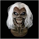 Loftus Trick Or Treat Studios Iron Maiden Killers Full Head Mask, Grey White, One-Size